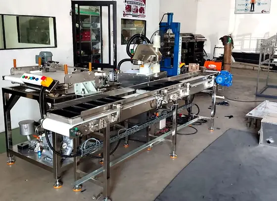 Conveyor system buatan workshop MK Tech di Sidoarjo